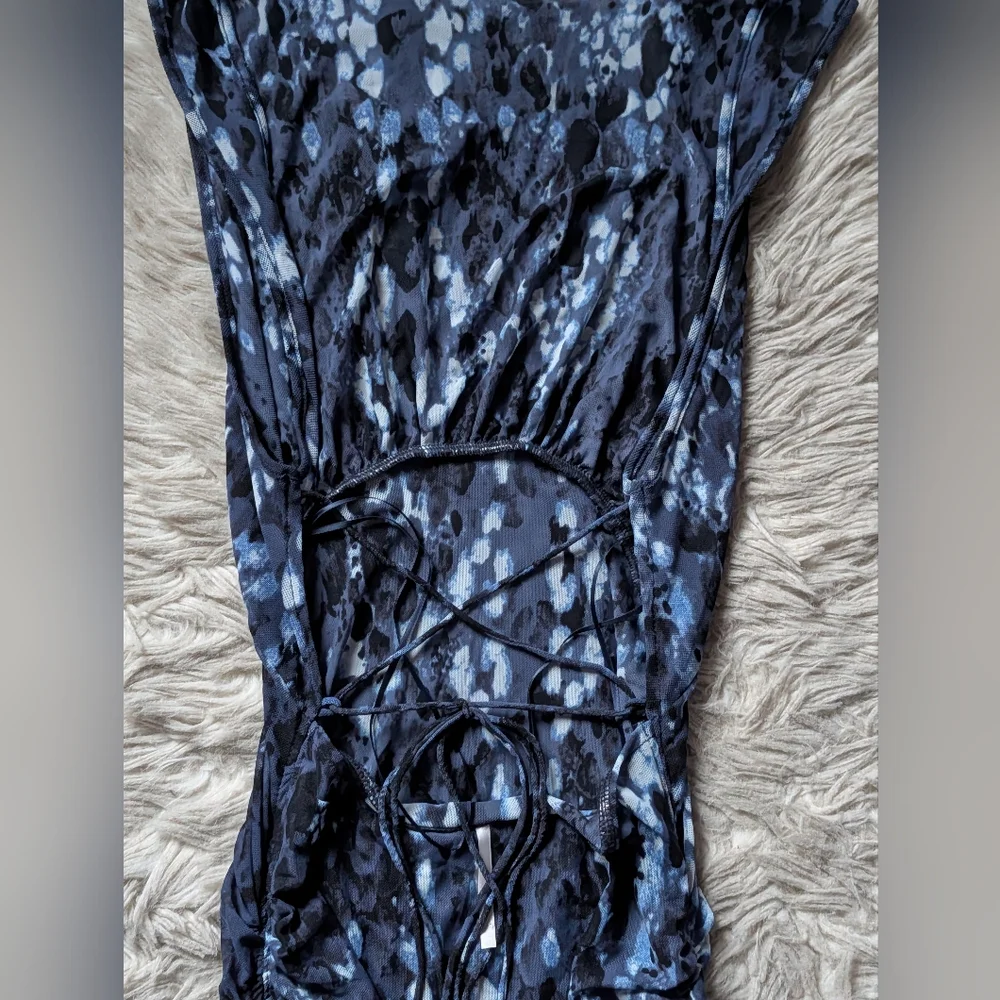 EUC Free People Take Me Away Midi Dress in Night Combo - Picture 12 of 15